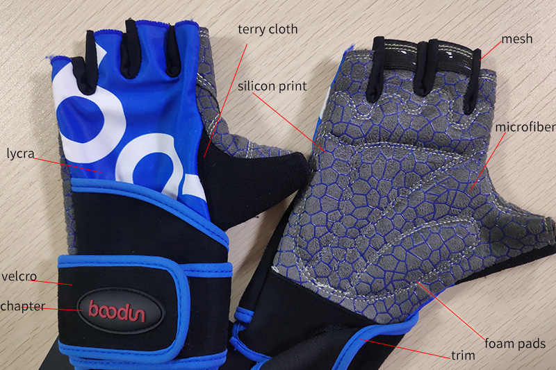 The process of making fitness gloves