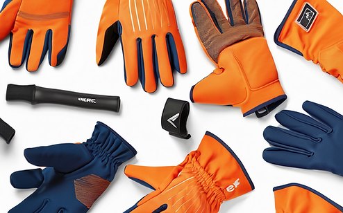 Custom sports glove color and material reference options for private label development.