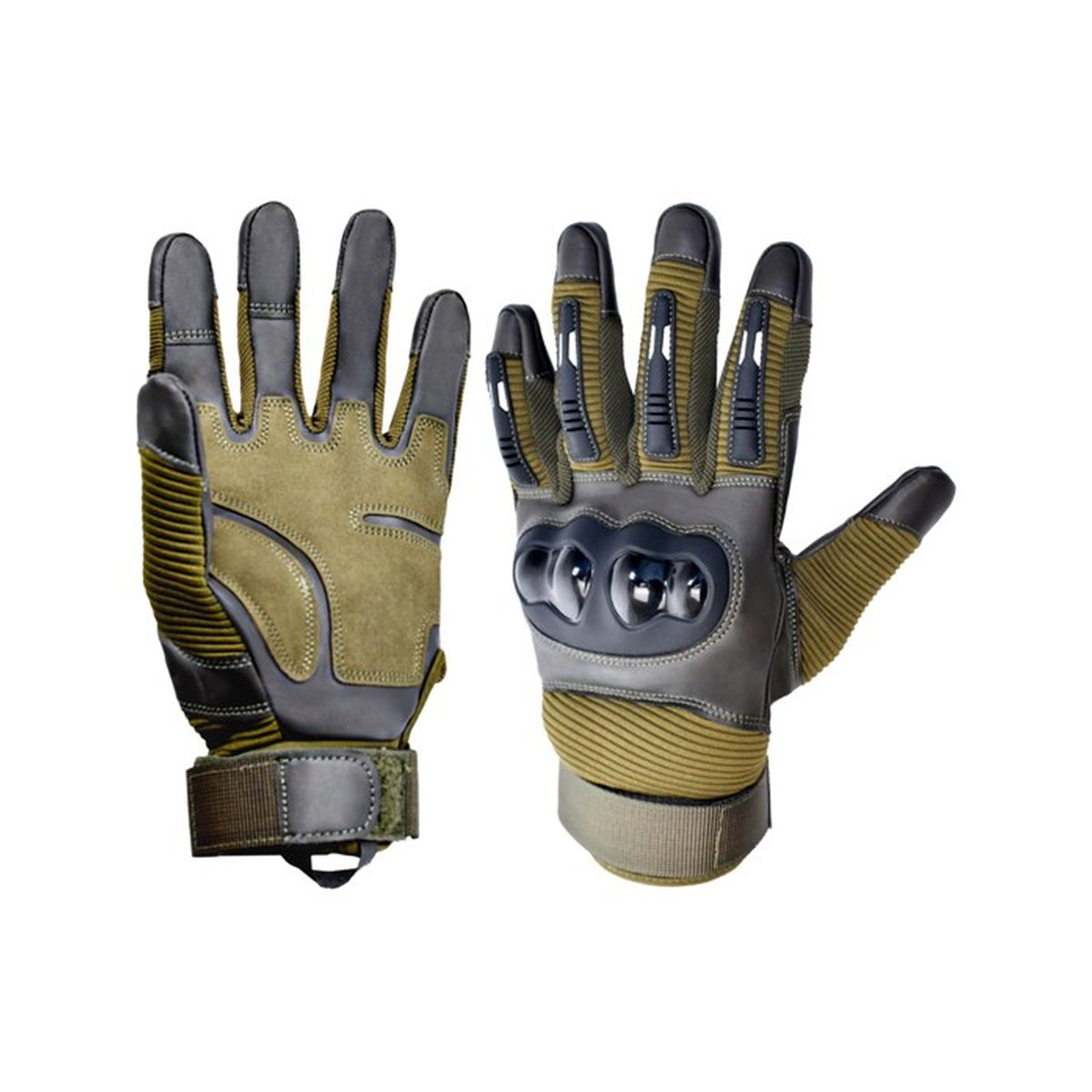 Protective tactical glove AB-side sample for quality control checklist reference