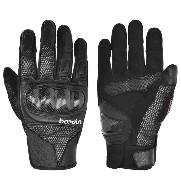 Real SZNAS AB-side product image of a black padded training glove.
