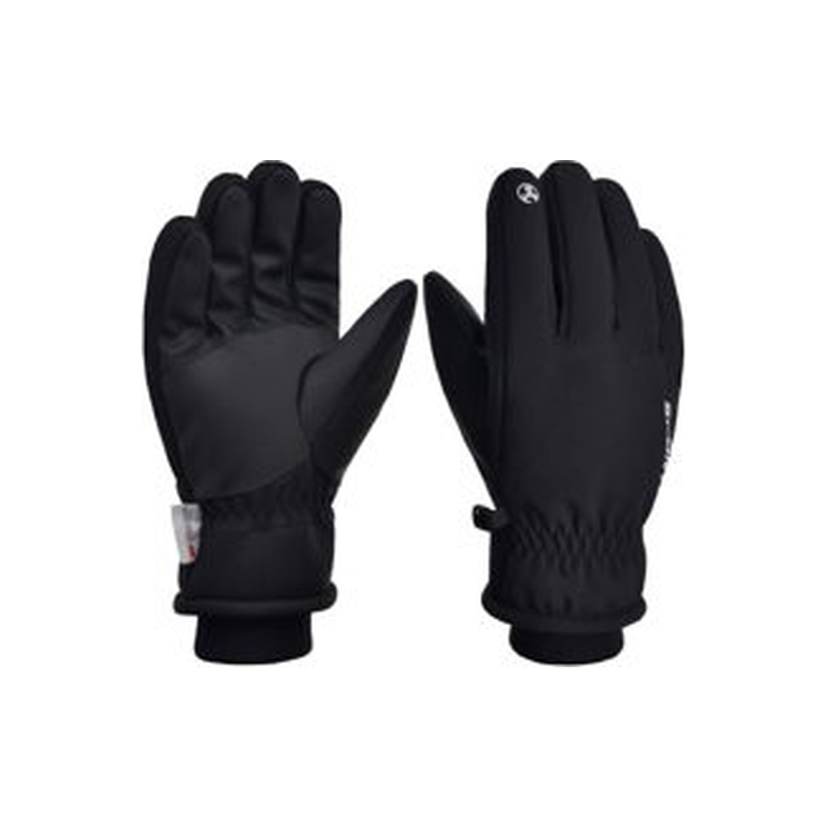 Black winter protective gloves for cold-weather and outdoor projects