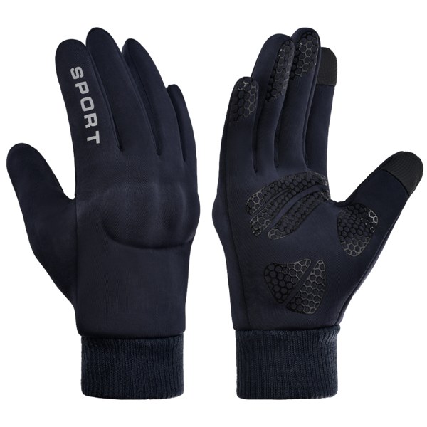Real SZNAS AB-side product image of a black winter sports glove.
