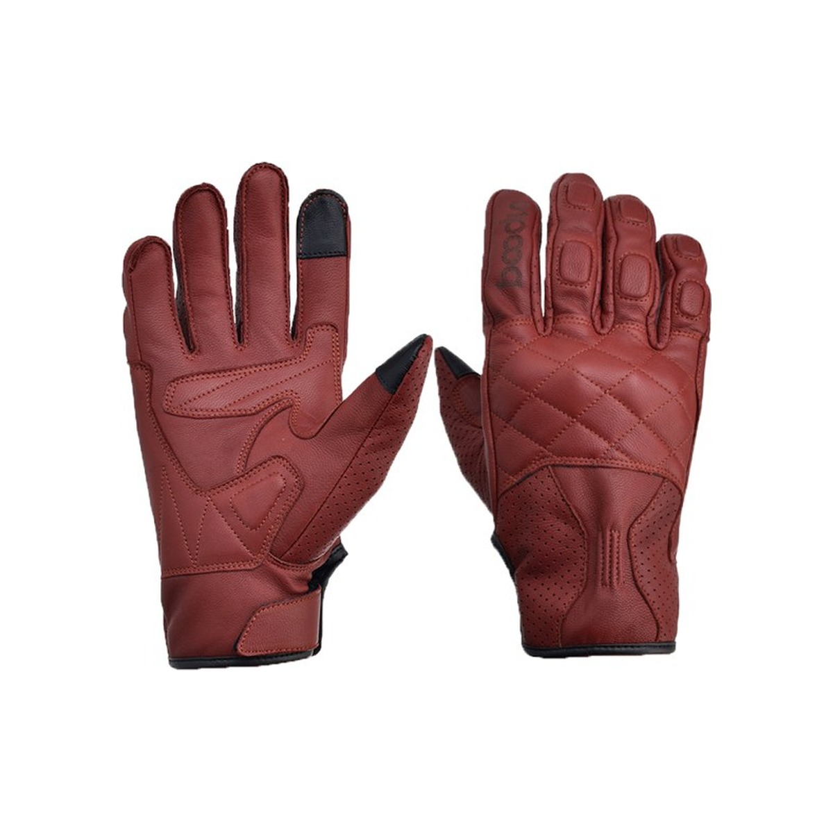 Black winter protective glove AB-side product sample